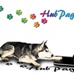 This is a simpler version of the HubPages dog art above.
