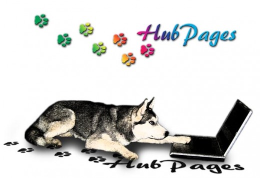 This is a simpler version of the HubPages dog art above.