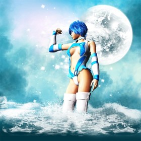 How to Make a Fantasy Background - Blue Sky, Stormy Seas