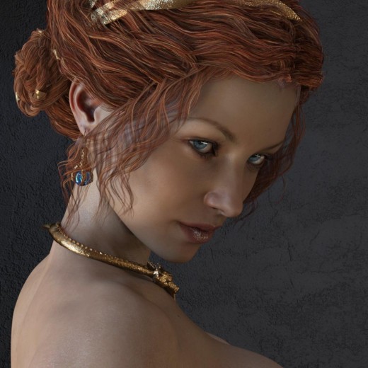 Portrait skin is re-toned with less red after adjusting SSS Reflectance Tint .