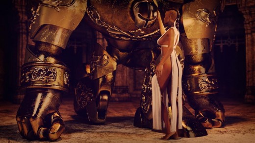 Qualifying items used: - Priya for Genesis 3 Female(s) by Saiyaness - Metal Golem by Valandar