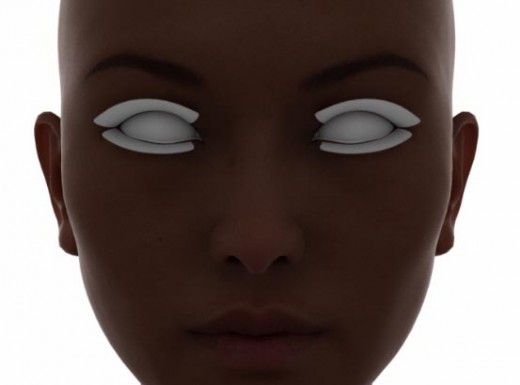 Face screenshot of our skin material in the render viewport.