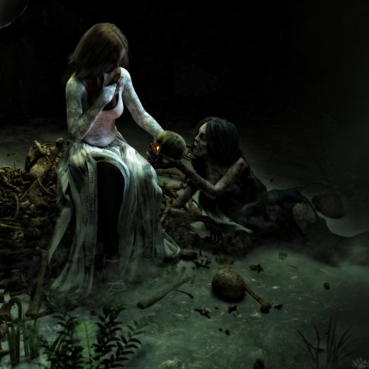 Qualifying item used Lavinia, Ghost Bride Dress & Soulless Outfit by DAZ Originals.