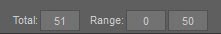 Screenshot of Daz Studio Pose tab, where I set the total frames in my timeline to 51.
