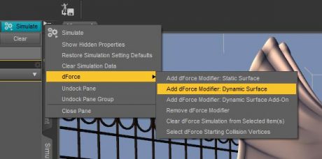 Daz Studio Dynamic Cloth (dForce) Tutorial for Beginners
