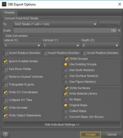 How to Save a Daz Studio dForce Frame as a Morph